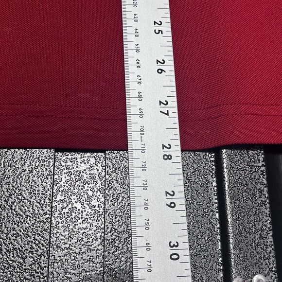 Travis‎ Mathew Polo Shirt Mens Small Red White Stripe Golf Performance Stretch - Picture 10 of 13